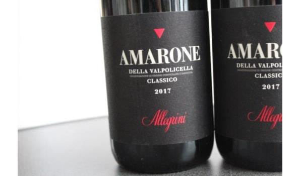 2 flessen à 75cl rode wijn, Amarone della Valpolicella 2017